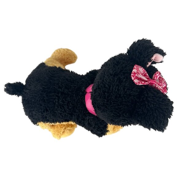 Mattel Barbie Plush Dog Plush Toy Sounds Working Black & Tan Pink Bow & Collar - Picture 8 of 11